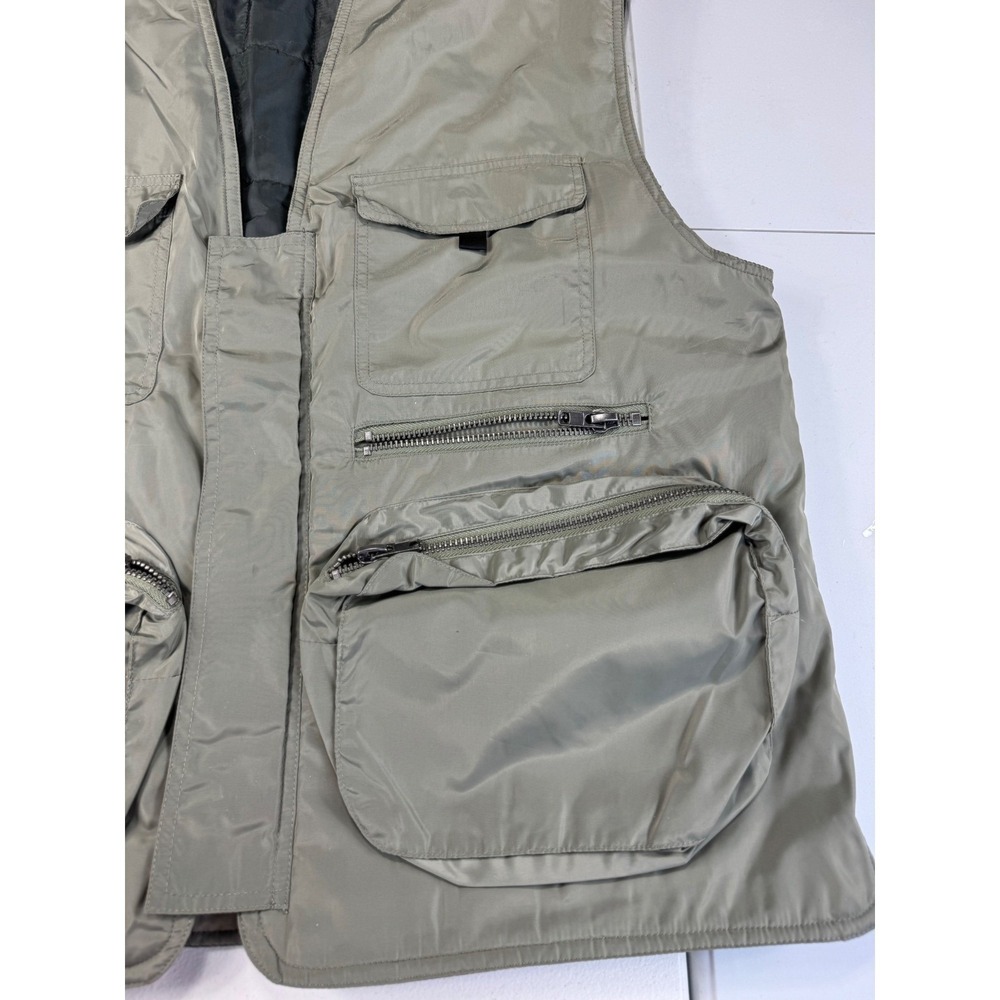 Pacsun Los Angeles Utility Vest Olive Green Tactical Pockets Sleeveless L - Picture 4 of 11